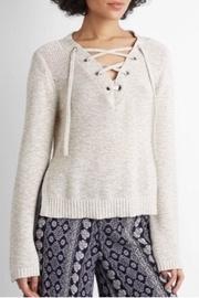  Draw-string Crop Sweater