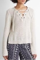  Draw-string Crop Sweater