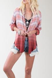  Ombre Plaid Top