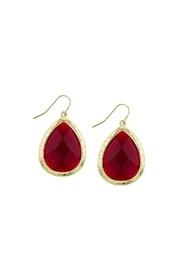  Burgundy Teardrop Earrings