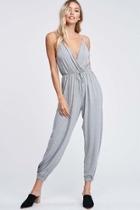  Crossover Knit Jumpsuit