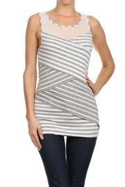  Striped Sleeveless Top