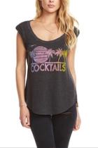  Cocktails Rolled-sleeve Tee