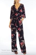  Rose Print Jumpsuit