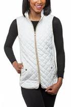 White Quilted Vest