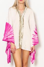  Metallic Det Tie Dye Coverup