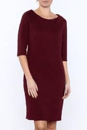  Burgundy Knee Dress