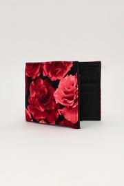 Bright-red-roses-print Handcrafted-billfold Wallet