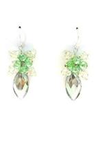  Green Crystal Earrings