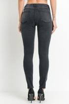  Washed-black Distressed Jeans