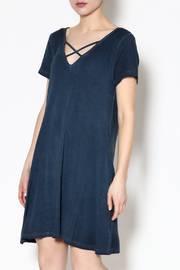  Navy Crisscross Dress