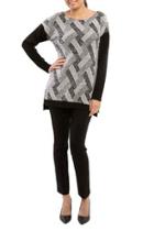  Zoe Eye Lash Zig Zag Print Sweater