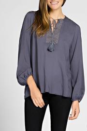  Vegan Suede Metal Top