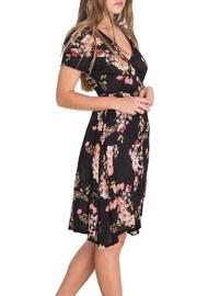 Floral Faux Wrap Dress