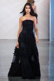  Strapless Dion-panel Gown