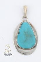  Turquoise Sterling Pendant