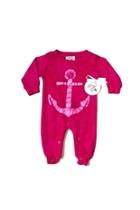  Pink Anchor Romper
