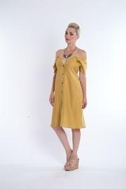  Mustard Short Dress