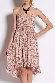  Taupe Strapless Dress