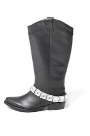  Black Rhinestone Boot