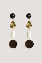  Luo Mixed Material Dangle Earrings