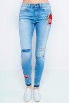  Skinny Embroidered Jeans
