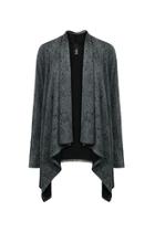  Draped Textured Cardigan