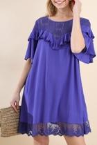  Lace Flaring Dress