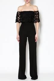  Off-shoulder Crochet Jumpsuit