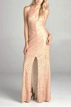  Gold Sequence Dress