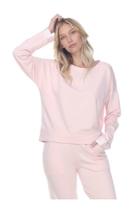  Izzy French Terry Sweatshirt With Satin Cuffs