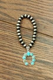  Squash-blossom Natural-turquoise Stretch-bracelet