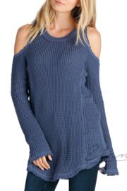 Cold Shoulder Crew Sweater
