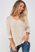  High-lo Knit Sweater