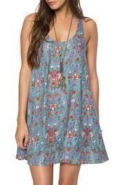  Lace Up Swing Dress
