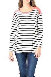  Color Block Stripe Top
