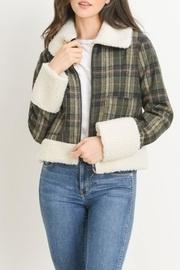  Plaid Sherpa Jacket
