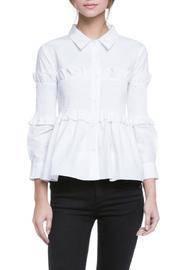  Ruffled Button Down Blouse