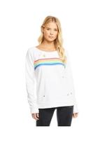  Rainbow Distressed Sweatshirt