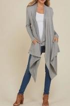  Long Front Cardigan