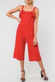  Sleeveless Jumpsuit, Red