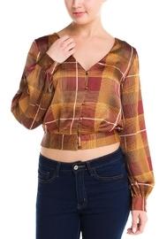  Button-up Checker Top