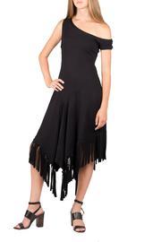  Asymetric Sleeve Dress