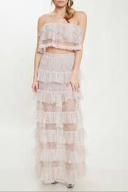  Mauve Ruffle Skirt-set