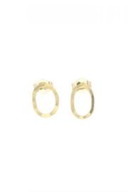  Gold-oval Bauble Earrings