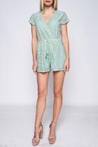  Sage Lace Rompers