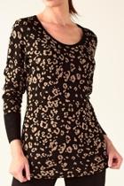 Leopard Print Sweater