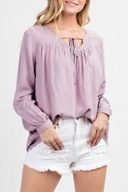  Tie-front Bohemian Blouse