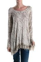  Floral Lace Tunic
