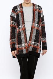  Plaid Open Cardi